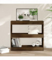 vidaXL Book Cabinet/Room Divider Brown Oak 80x30x72 cm