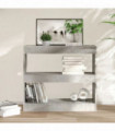 vidaXL Book Cabinet/Room Divider Concrete Grey 80x30x72 cm