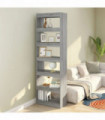 vidaXL Book Cabinet/Room Divider Grey Sonoma 60x30x198 cm
