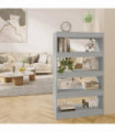 vidaXL Book Cabinet/Room Divider Grey Sonoma 80x30x135 cm Engineered Wood