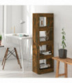 vidaXL Book Cabinet/Room Divider Smoked Oak 40x30x135 cm