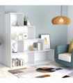 vidaXL Book Cabinet/Room Divider White 155x24x160 cm Engineered Wood