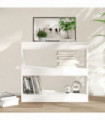 vidaXL Book Cabinet/Room Divider White 80x30x72 cm