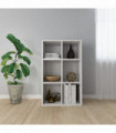 vidaXL Book Cabinet/Sideboard High Gloss White 66x30x98 cm Engineered Wood