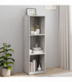vidaXL Book Cabinet/TV Cabinet Grey Sonoma 36x30x114 cm Engineered Wood