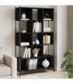 vidaXL Bookcase Black 102x28x172 cm Engineered Wood