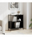 vidaXL Bookcase Black 72x28x77.5 cm Engineered Wood