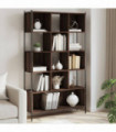 vidaXL Bookcase Brown Oak 102x28x172 cm Engineered Wood