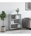 vidaXL Bookcase Concrete Grey 69.5x32.5x90 cm Engineered Wood