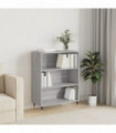 vidaXL Bookcase Grey Sonoma 69.5x32.5x90 cm Engineered Wood