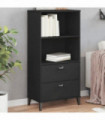 vidaXL Bookcase VIKEN Black 60x35x123 cm Engineered Wood