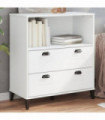 vidaXL Bookcase VIKEN White 80x40x90 cm Engineered Wood