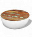 vidaXL Bowl Shaped Coffee Table Solid Reclaimed Wood 60x60x30 cm