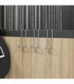vidaXL Bucket Hook Portable Silver Galvanised Steel