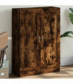 vidaXL Book Cabinet Smoked Oak 82.5x30.5x115 cm Engineered Wood