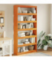 vidaXL Book Cabinet/Room Divider 100x30x199.5 cm Solid Wood Pine