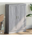 vidaXL Book Cabinet Grey Sonoma 82.5x30.5x115 cm Engineered Wood