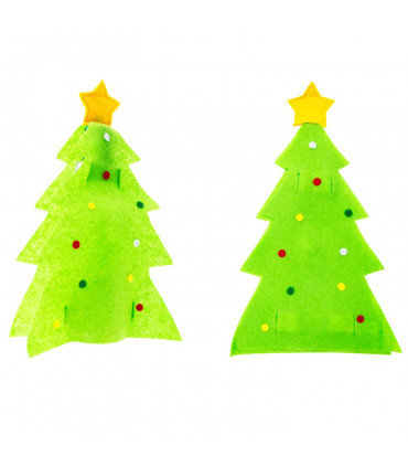 Flo Christmas Tree Wine Bottle Cover Green