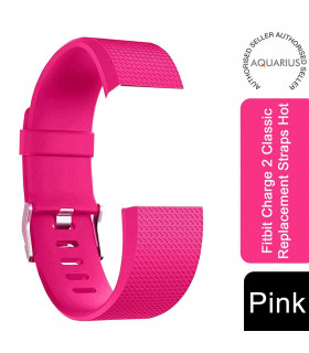 Fitbit Charge2 Classic Replacement Straps, Adjustable Straps Metal Clasp,HotPink