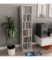 vidaXL CD Cabinet Concrete Grey 21x20x88 cm Engineered Wood