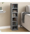 vidaXL CD Cabinet Grey Sonoma 21x20x88 cm Engineered Wood