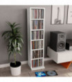 vidaXL CD Cabinet White 21x20x88 cm Engineered Wood