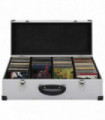 vidaXL CD Case for 80 CDs Aluminium ABS Silver