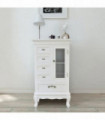 vidaXL Cabinet with 5 Drawers 2 Shelves White