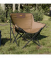 vidaXL Camping Chairs with Pocket Foldable 2 pcs Brown