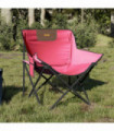 vidaXL Camping Chairs with Pocket Foldable 2 pcs Pink