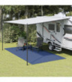 vidaXL Camping Floor Mat Blue 5x2.5 m