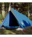 vidaXL Camping Tent 2-Person Blue Waterproof