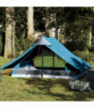 vidaXL Camping Tent 2-Person Blue Waterproof