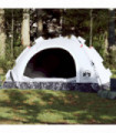 vidaXL Camping Tent 2-Person White Blackout Fabric Quick Release
