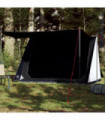 vidaXL Camping Tent 2-Person White Blackout Fabric Waterproof