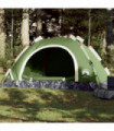 vidaXL Camping Tent 3-Person Green Quick Release