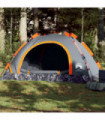 vidaXL Camping Tent 3-Person Orange Quick Release