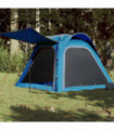 vidaXL Camping Tent 4-Person Blue Quick Release Waterproof