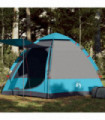 vidaXL Camping Tent Cabin 4-Person Blue Quick Release