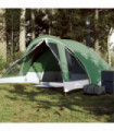 vidaXL Camping Tent Cabin 4-Person Green Waterproof