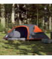 vidaXL Camping Tent Dome 1-Person Orange Waterproof