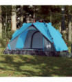 vidaXL Camping Tent Dome 2-Person Blue Quick Release