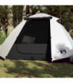 vidaXL Camping Tent Dome 2-Person White Blackout Fabric Waterproof