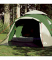 vidaXL Camping Tent Dome 3-Person Green Quick Release