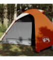 vidaXL Camping Tent Dome 3-Person Orange Waterproof