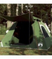 vidaXL Camping Tent Dome 4-Person Green Quick Release