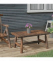 vidaXL Coffee Table 90x50x41 cm Solid Wood Spruce