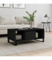 vidaXL Coffee Table Black 90x50x36.5 cm Engineered Wood