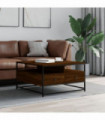 vidaXL Coffee Table Brown Oak 80x80x45 cm Engineered Wood