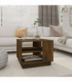 vidaXL Coffee Table Smoked Oak 55x55x43 cm Engineered Wood